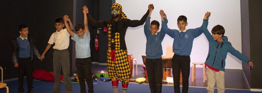 Learn about Ghanaian life with African Acrobatics Circus